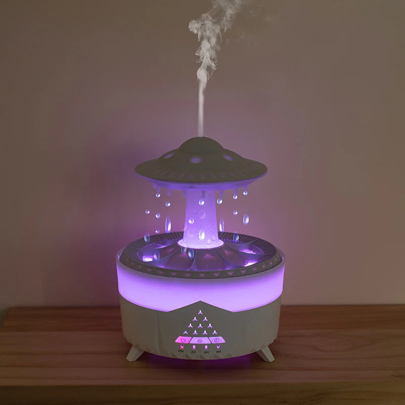 UFO Rain Drop Ultrasonic Humidifier – Essential Oil Diffuser for Home & Office