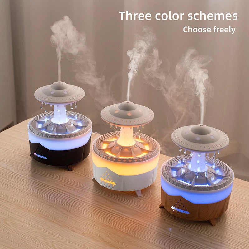 UFO Rain Drop Ultrasonic Humidifier – Essential Oil Diffuser for Home & Office