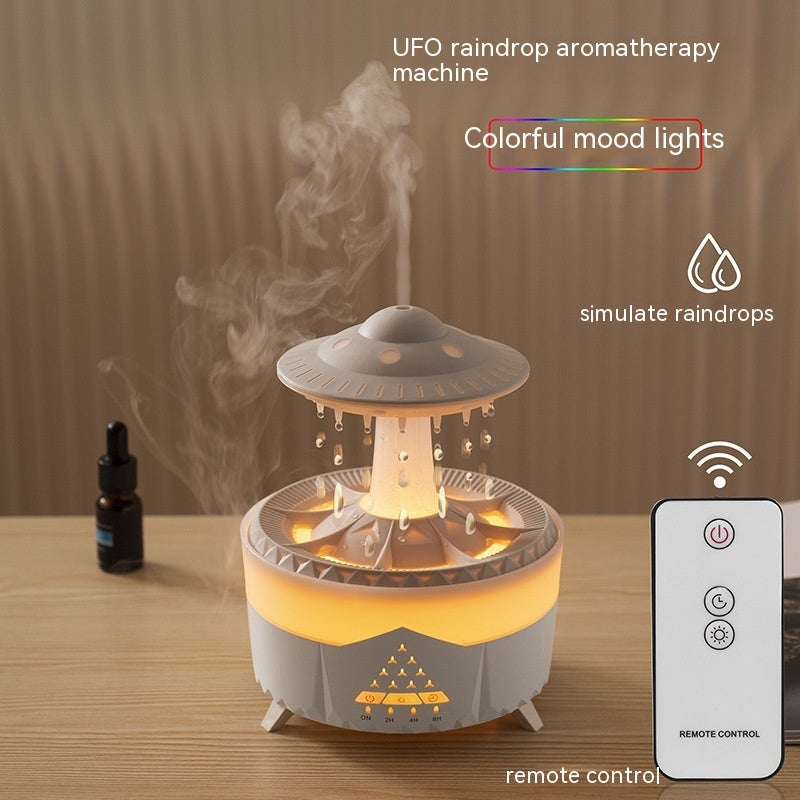 UFO Rain Drop Ultrasonic Humidifier – Essential Oil Diffuser for Home & Office