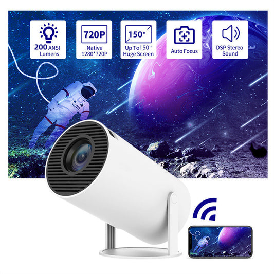 Designed for wide-angle display and effortless setup180 Degrees Home Video Projector