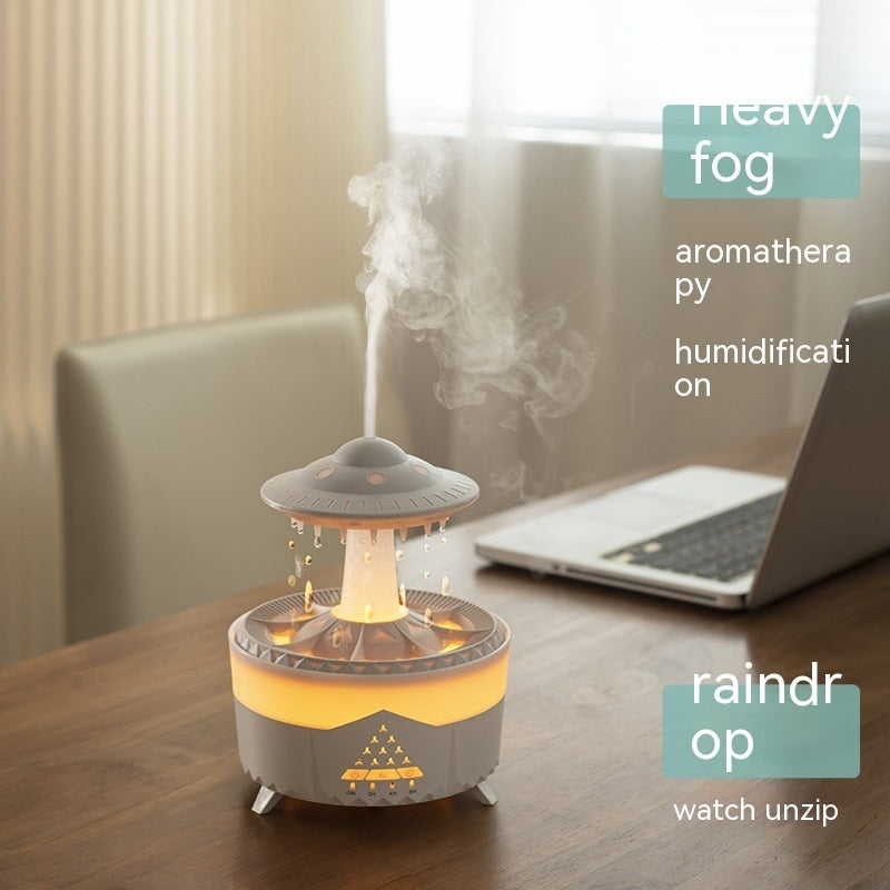 UFO Rain Drop Ultrasonic Humidifier – Essential Oil Diffuser for Home & Office